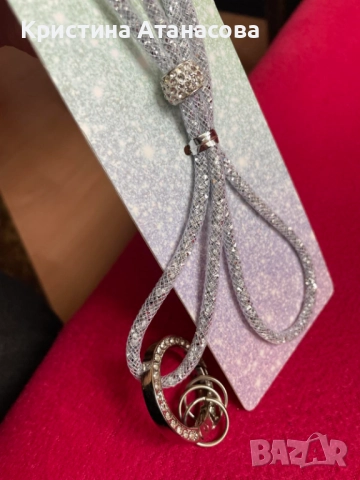 💎✨ Лъскави луксозни красиви модерни 2 шноли + бижу за врата ✨💎, снимка 2 - Други - 52108572