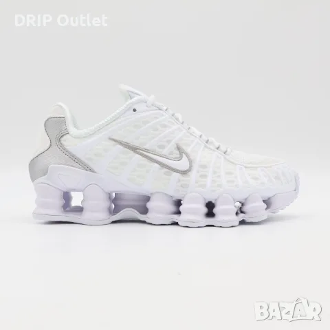 !НОВИ! Nike Shox TL | Triple White | + КУТИЯ, снимка 3 - Маратонки - 56216191