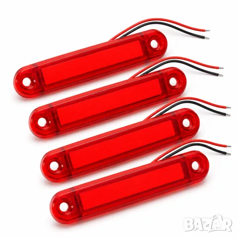 Комплект LED габарити 12 V, червени – 4 бр.