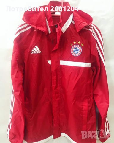Оригинална ветровка на Bayern Munchen - Adidas , снимка 3 - Спортни дрехи, екипи - 39336740