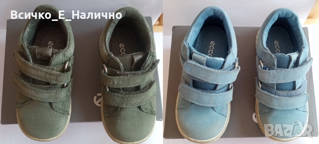 Бебешки обувки / Детски обувки Ecco (2 чифта, естествена кожа, р. 25), снимка 4 - Бебешки обувки - 51897849