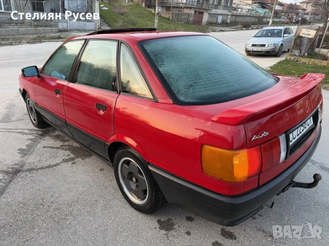  audi 80 газ / бензин 1.8 90 коня - цена 920 евро НЯМА РЪЖДА ОТДОЛУ - колата e регистрация на 05,03,, снимка 14 - Автомобили и джипове - 53611895