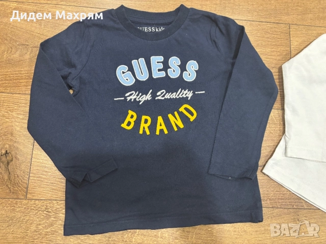Детски тънки блузи Guess за момче 80-86 см, снимка 2 - Бебешки блузки - 52978796