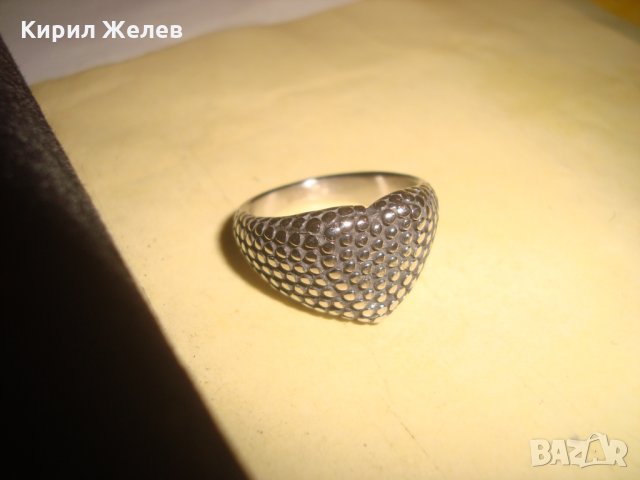 КРАСИВ СТОМАНЕН МОДЕН ПРЪСТЕН НОВ НЕРЪЖДАЕМ ГРАНУЛАЦИЯ МАРКИРАНА СТОМАНА 15086, снимка 5 - Пръстени - 34484358