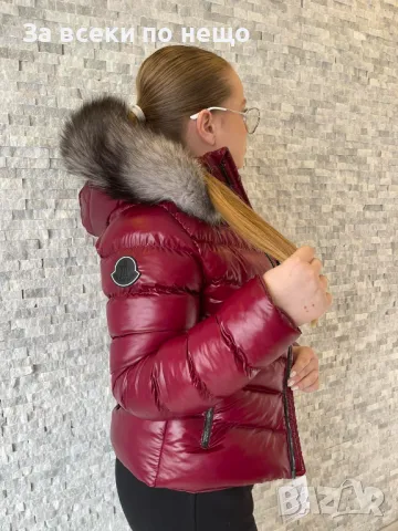 Дамско зимно яке с естествен пух на качулката Moncler XS, XXL Код D1074, снимка 3 - Якета - 47412931