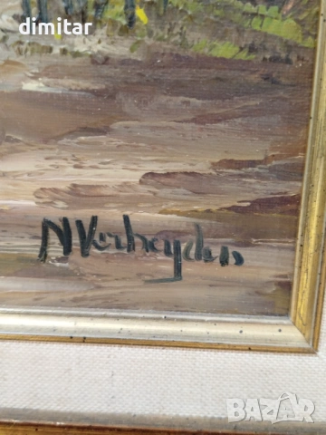 Картина на платно с подпис , снимка 4 - Картини - 53873980