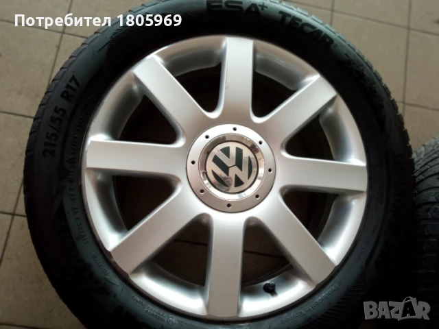 4бр. ал. джанти VW (оригинални) 5x112, 6x 17 , ET48,5, снимка 2 - Гуми и джанти - 50651159