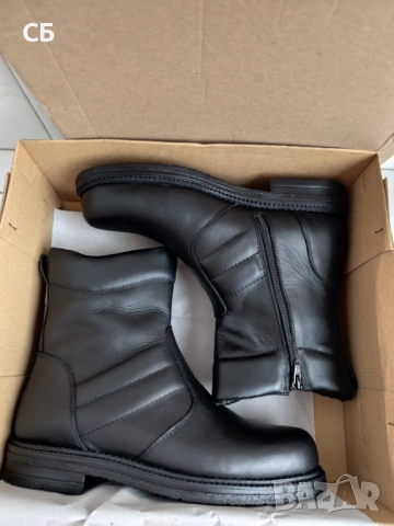 Нови мъжки кожени боти - номер 42, снимка 2 - Мъжки боти - 52882539