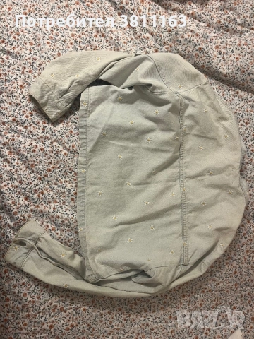 Късо дънково яке от Холандия на слънчогледи размер М,марка Revelation , снимка 4 - Якета - 53852547