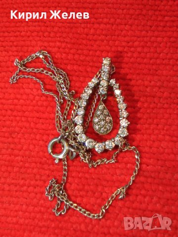 СРЕБЪРЕН СКЪПОЦЕНЕН ВИНТИДЖ АРТ МЕДАЛЬОН СРЕБРО 925 с ПОСРЕБРЕНА ВЕРИЖКА от НЕРЪЖДАЕМА СТОМАНА 38512, снимка 2 - Колиета, медальони, синджири - 41472394