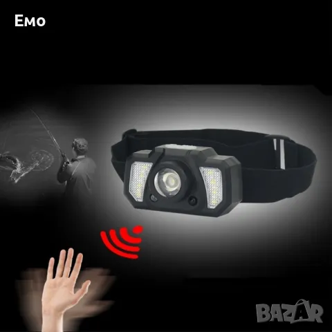 Мултифункционален риболовен LED Фенер за глава - FL98, снимка 5 - Екипировка - 47930689
