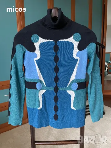 45лв само до 30.11!Peter Pilotto,Маркова блуза,уникална с кашмир,коприна и памук, снимка 7 - Блузи с дълъг ръкав и пуловери - 47950588