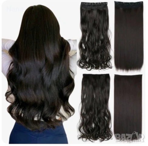 Черни треси екстеншън 21€, снимка 9 - Аксесоари за коса - 53711980