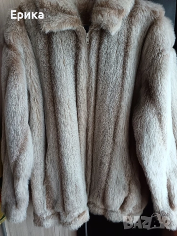 Еко палто с косъм , снимка 2 - Палта, манта - 53591134