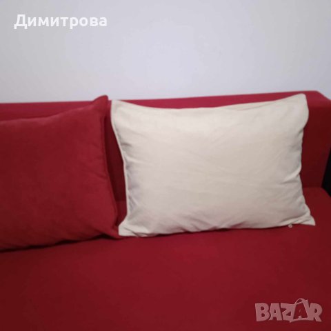 Нова калъфка за облегална възглавница на диван