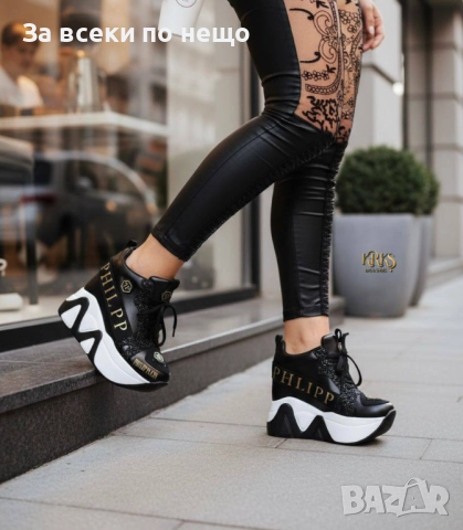 Philipp Plein Дамски Маратонки На Платформа👟Дамски Спортни Обувки - Различни Цветове Код SK315, снимка 3 - Маратонки - 52598662