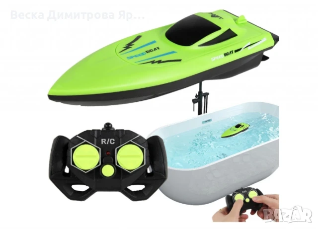 SpeedBoat, водоустойчива RC лодка за деца и начинаещи, снимка 12 - Други - 50540755