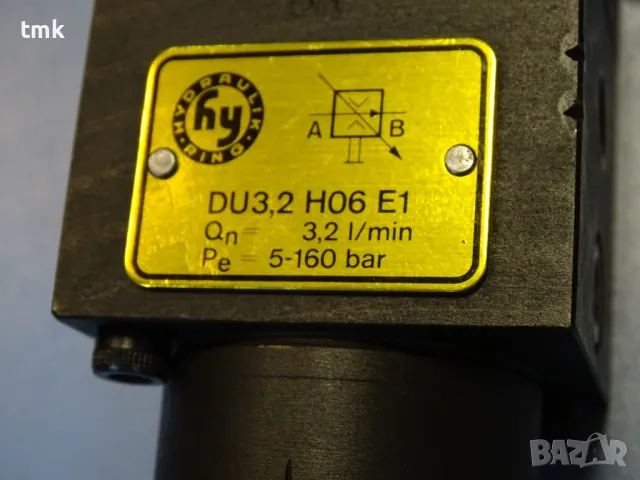 Хидравличен вентил за контрол на потока Ring-Hydraulik DU3.2HO6E1 flow control valve, снимка 3 - Резервни части за машини - 48691148