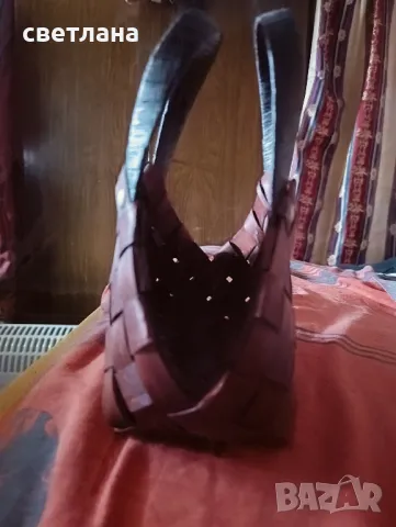 малка кошница плетена с 2 дръжки, снимка 3 - Други - 48535481