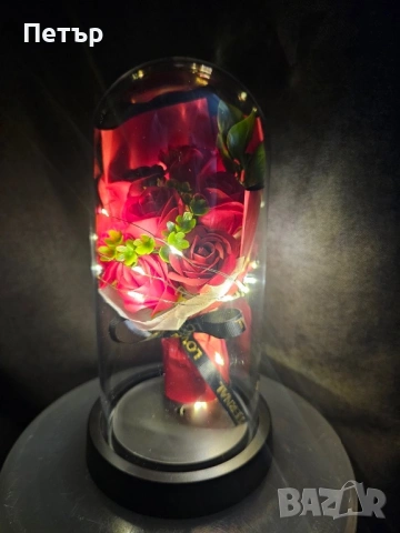 Светещи вечни рози , снимка 2 - Романтични подаръци - 53413721