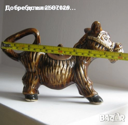 Керамика: къща-свещник, танц-хоро, магаре-кана, Бусинска керамика, солница или пепелник, цървули, снимка 12 - Статуетки - 30595007