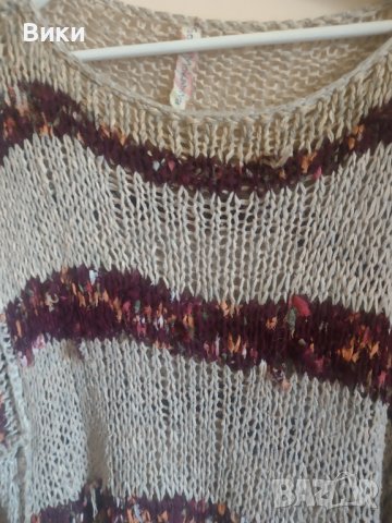 Ръчно плетена спорно елегантна лятна блуза, снимка 3 - Блузи с дълъг ръкав и пуловери - 41402505