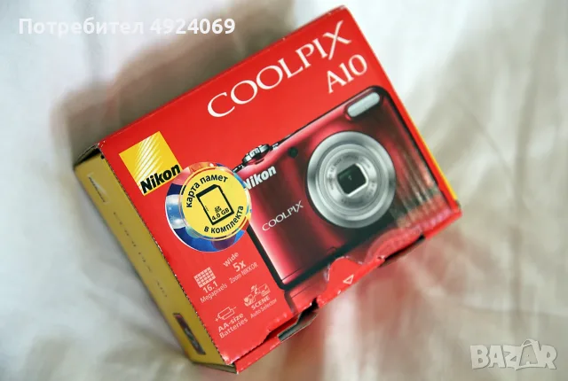 фотоапарат NIKON – COOLPIX A-10 6,1mpx, 5 x Zoom