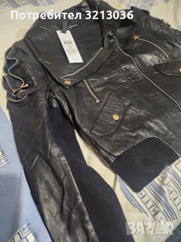 Кожено яке Vero Moda, снимка 4 - Якета - 55953266