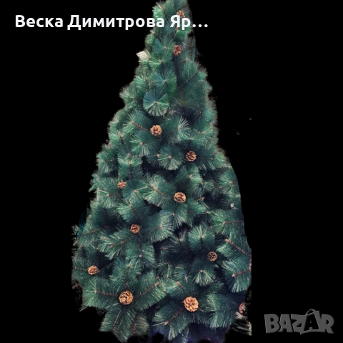 Елха естествено зелена с шишарки, снимка 9 - Декорация за дома - 52262837