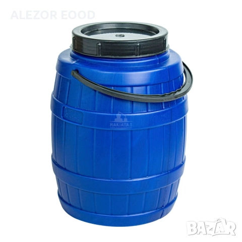 Бидон 12 литра с дръжка, син с форма на буренце