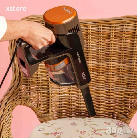 Прахосмукачка Solac Turbobat 600 – 600W, 12.000 Pa, циклонна технология, 0.8L, снимка 7 - Прахосмукачки - 52796140