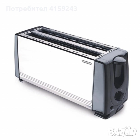 Тостер за 4 филии Termomax TX401S, 1200W, метален, снимка 2 - Тостери - 52482167
