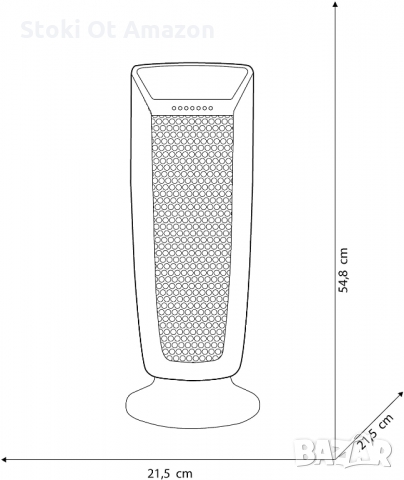 Вентилаторна печка - Olimpia Splendid Cera Mico Caldostile DT, 2200 Watt, снимка 6 - Отоплителни печки - 36036055