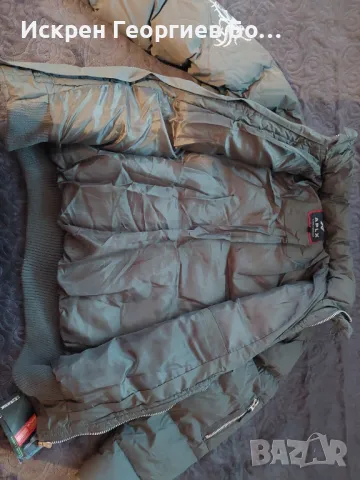Мъжко зимно яке със зип и копчета, снимка 3 - Якета - 48260567