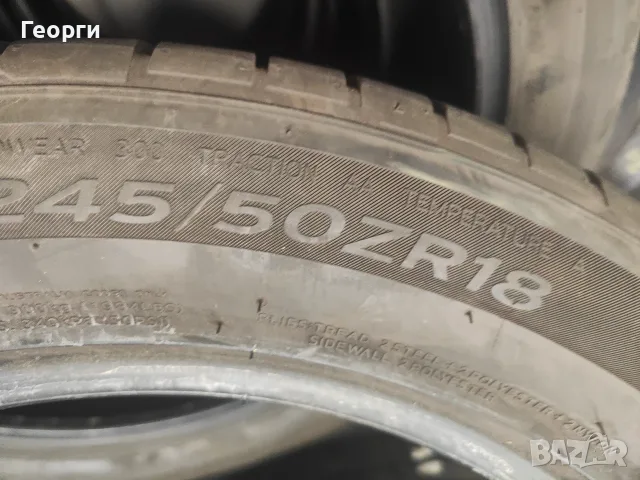 2бр.летни гуми 245/50/18 Hankook, снимка 6 - Гуми и джанти - 56154737