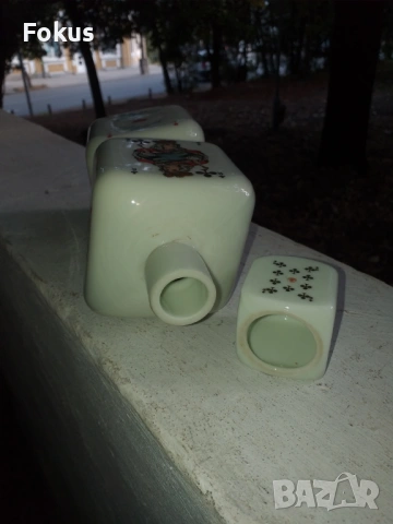 Стара колекционерска порцеланова бутилка за алкохол порцелан, снимка 3 - Антикварни и старинни предмети - 53461663