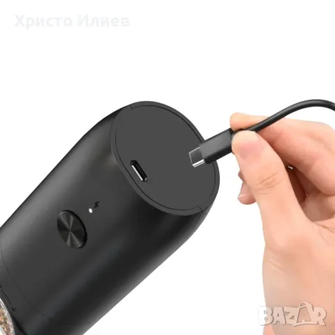 Нов комплект автоматични мелнички за сол и пипер LED стилен дизайн USB зареждане, снимка 8 - Други - 48752139