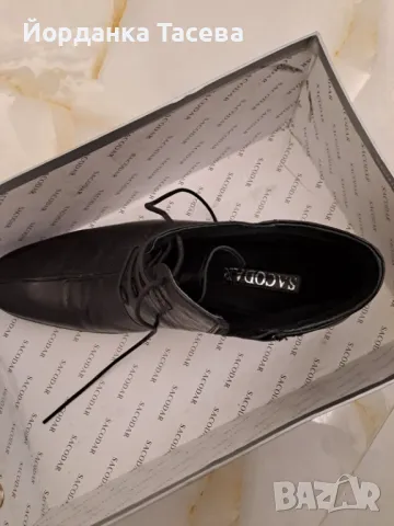 Италиански мъжки боти от естествена кожа , снимка 2 - Официални обувки - 48484802