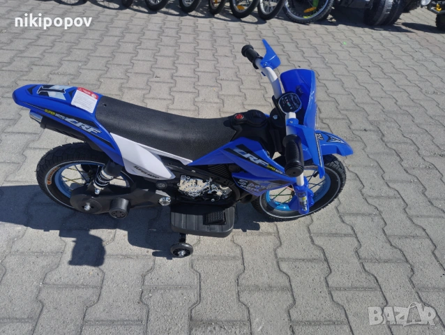 Акумулаторен мотор с помпещи гуми SUPER MOTO син, снимка 2 - Детски велосипеди, триколки и коли - 53569684