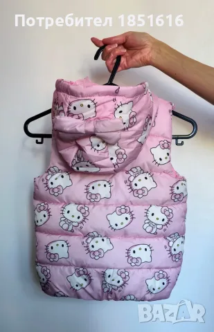 НОВ Детски елек без ръкав Hello Kitty, снимка 2 - Детски якета и елеци - 56252251