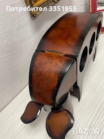 Красива дървена стойка за Вино, снимка 3 - Декорация за дома - 50046955