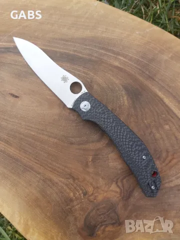 Сгъваем джобен нож Spyderco Capara,Carbon Fiber, снимка 7 - Ножове - 49294977