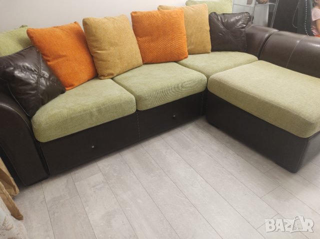 Кожен диван , снимка 2 - Дивани и мека мебел - 41776688