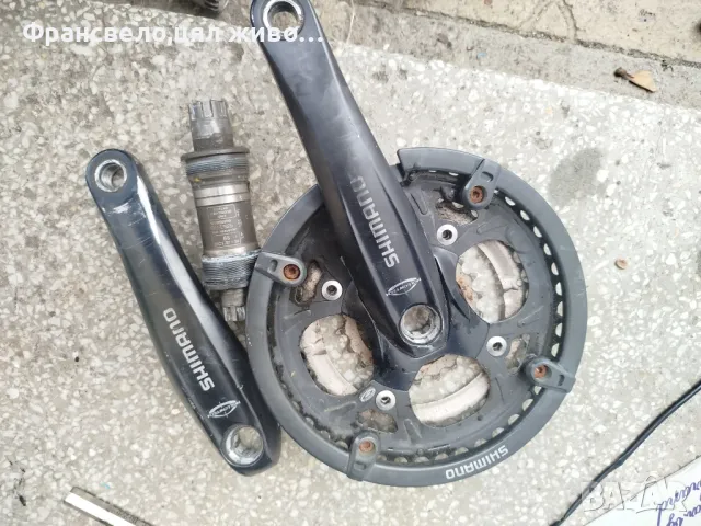 Курбел със средно движение за велосипед колело Shimano fc m 521, снимка 1