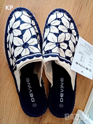 ❗Запазени❗Нови ръчно шити еспадрили 38 номер , снимка 1