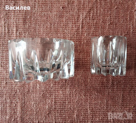 Продавам  ретро кристален пепелник комплект с цигаретник, снимка 3 - Антикварни и старинни предмети - 39292868