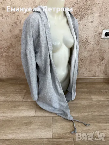 Дамска спортна жилетка - суитшърт - over-sized - С апликация на гърба - с крила, снимка 2 - Жилетки - 48071629