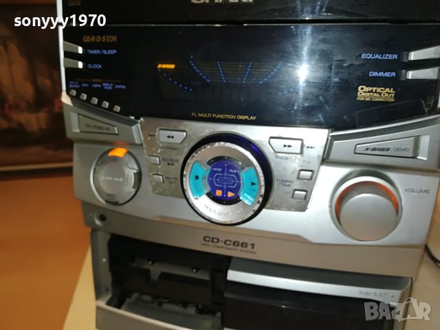 SHARP CD-C661H AUX & DIGITAL OUT-ВНОС SWISS 0606231437, снимка 8 - Ресийвъри, усилватели, смесителни пултове - 40998805