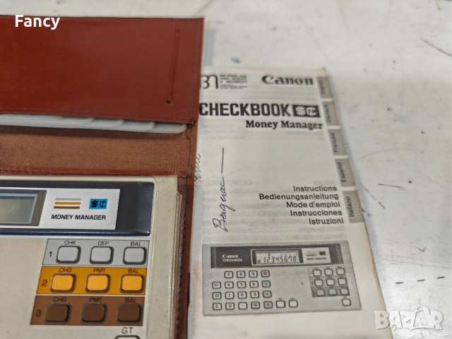 Калкулатор Canon Checkbook , снимка 8 - Колекции - 52248312