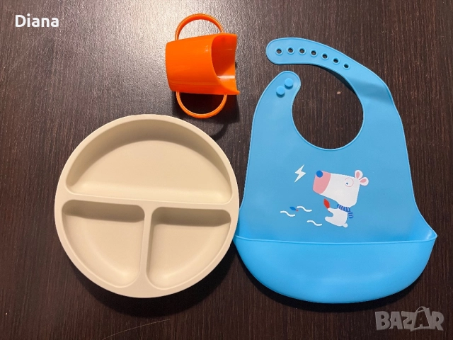 Комплект за захранване на бебе, снимка 2 - Прибори, съдове, шишета и биберони - 52909492